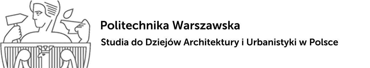Logo czasopisma Studia do dziejów architektury i urbanistyki w Polsce